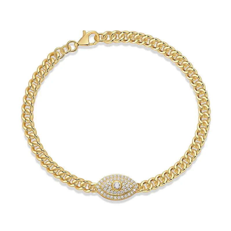 Moissanite S925 Gold-Plated Silver Bracelet – Luxurious Light Luxury Trend Jewelry NP Collection