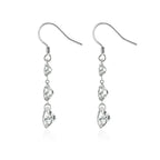 Moissanite Luxury And Fashionable Light Luxury Jewelry Silver Stud Earrings S925 Silver Plated Platinum NP Collection