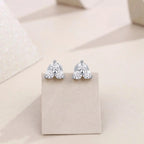 Moissanite Luxury & Fashionable Light Luxury Silver Stud Earrings – S925 Platinum Plated - N&P Colletion