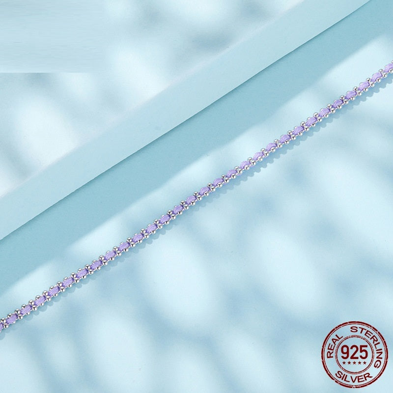 Original S925 Sterling Silver And Cotton String Woven Bracelet