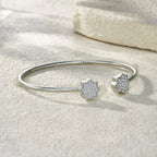 Luxury Minimalist Moissanite Bracelet in Platinum-Plated S925 Silver - N&P Colletion