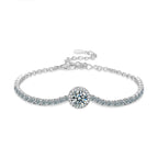 Starry Moissanite 925 Silver Bracelet
