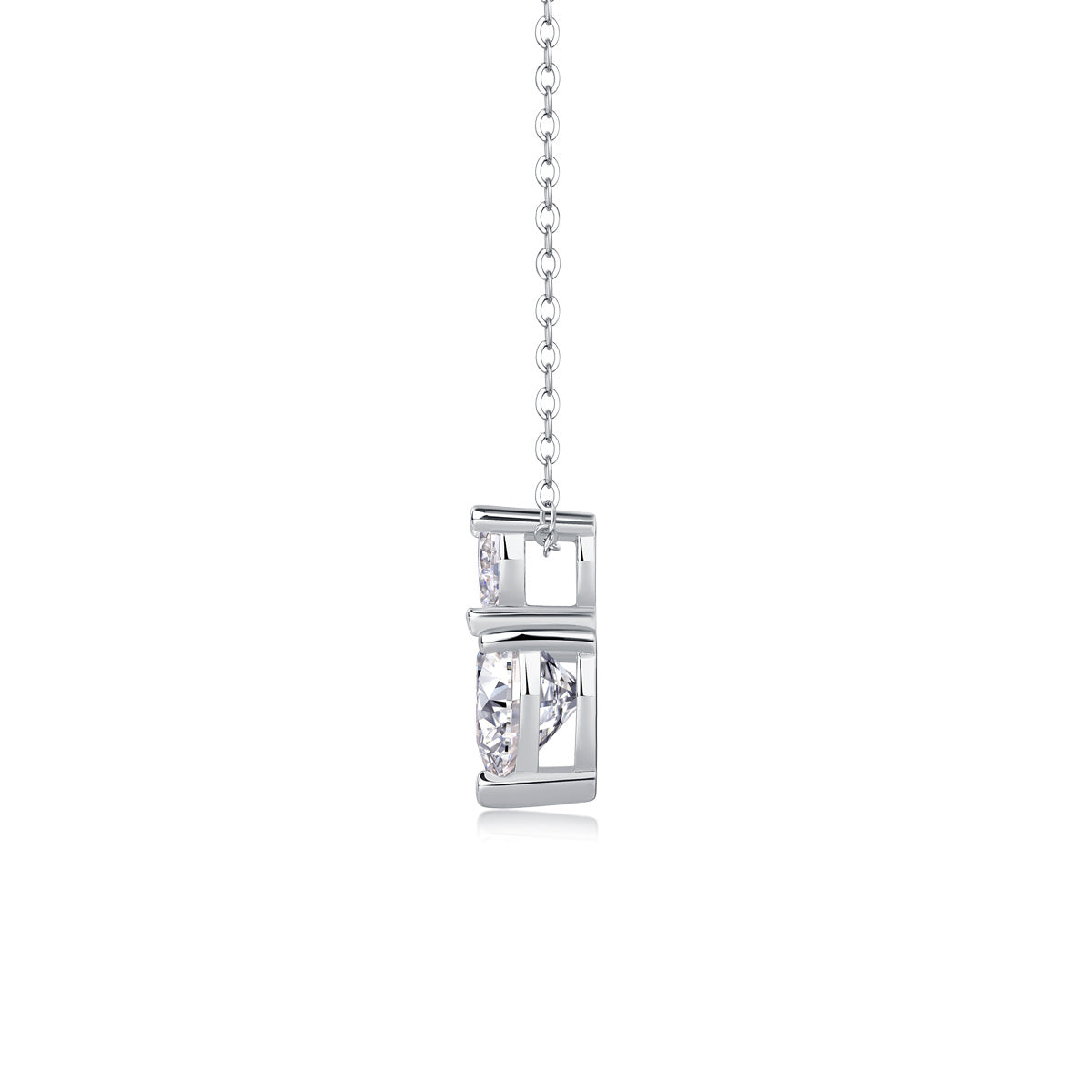 The Beloved Of The Heart - Moissanite S925 Sterling Silver And Platinum Plating Pendant