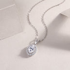 Infinite - Moissanite S925 Sterling Silver And Platinum Plating Pendant