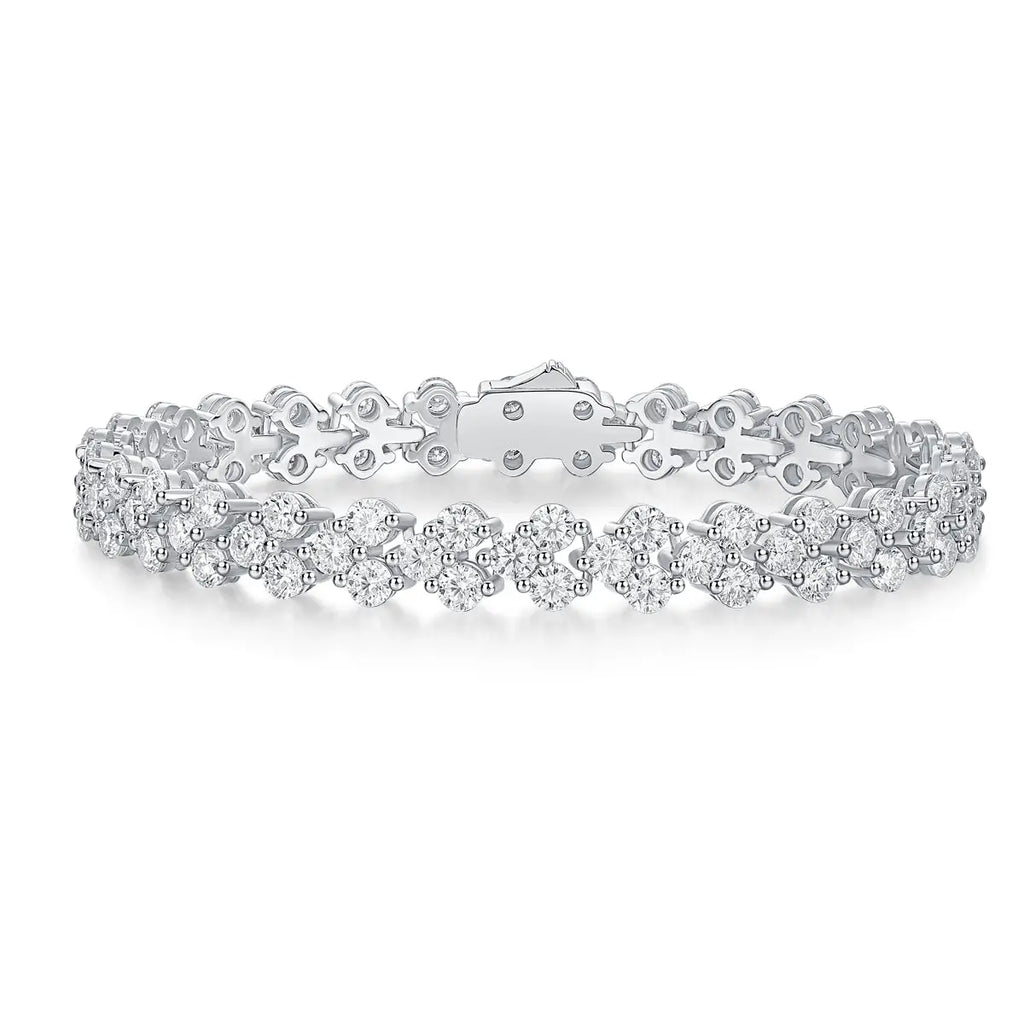 Canon – Fashionable Light Luxury Moissanite S925 Silver-Plated Platinum Bracelet  NP Collection