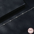 S925 Sterling Silver Simple Classic Starry Moissanite Bracelet