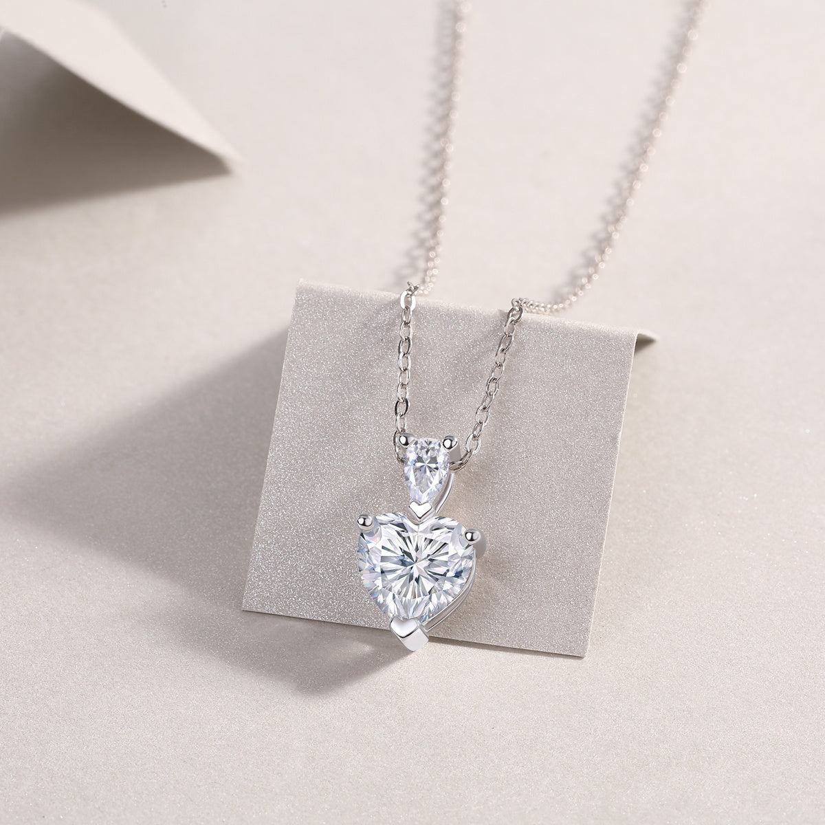The Beloved Of The Heart - Moissanite S925 Sterling Silver And Platinum Plating Pendant