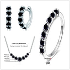 4.5 Carat Moissanite Sterling Silver Jewelry Set – Elegant Gemstone Suit NP Collection
