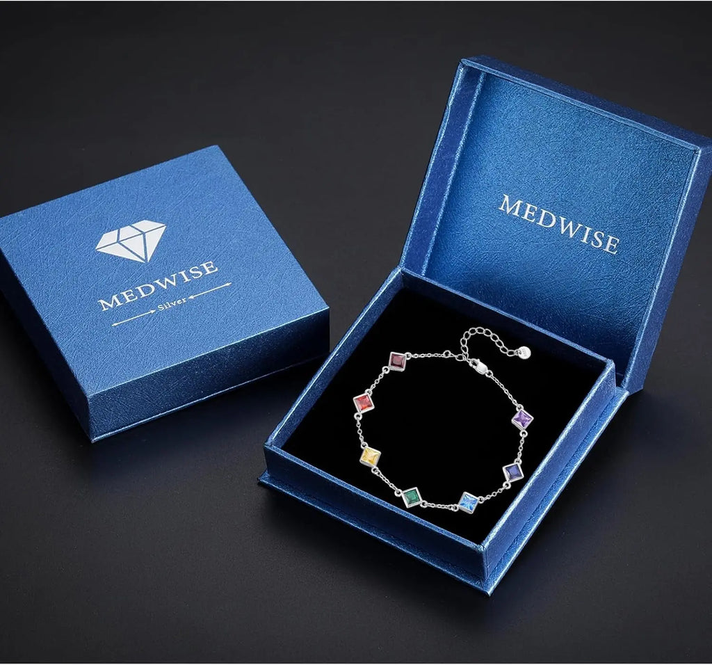 Sterling Silver Multicolor Bracelet 