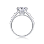 Vanilla - 3-carat Moissanite S925 Sterling Silver And Platinum-plated Diamond Ring