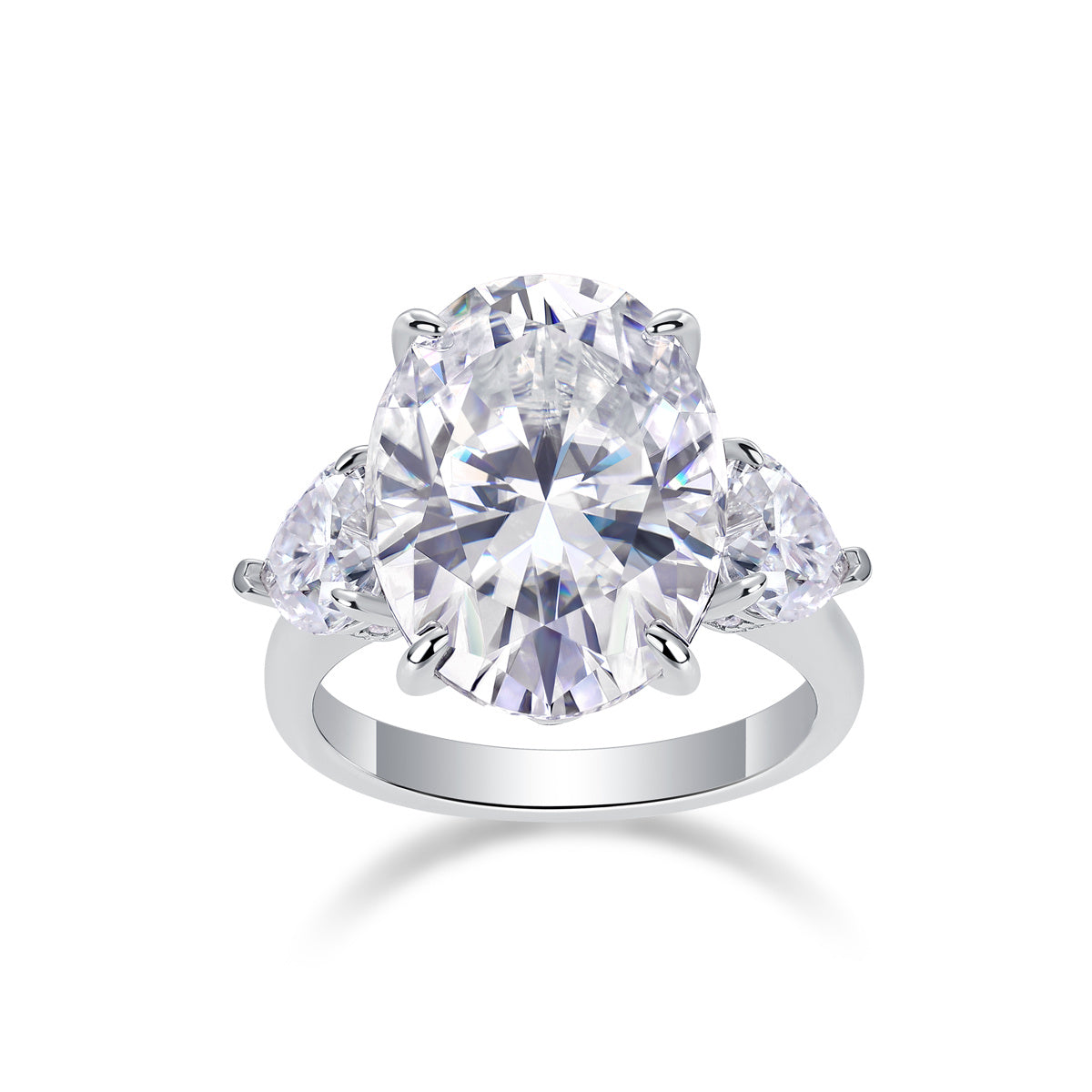 Soul Resonance - Moissanite S925 Sterling Silver And Platinum-plated Diamond
