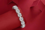 Half Summer Splendor - Luxurious And Fashionable Light Luxury Jewelry Silver Bracelet With Top-quality Moissanite, S925 Silver Plated Platinum. NP Collection