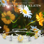 Sunflower Bracelet/Anklet 925 Sterling Silver