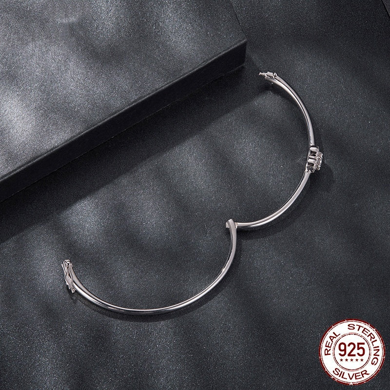 S925 Sterling Silver D-color Moissanite Love Bracelet