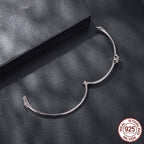 S925 Sterling Silver D-color Moissanite Love Bracelet