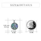 925 Sterling Silver Yoga Lotus Urn Necklace – Abalone Shell Memorial Cremation Jewelry - N&P Colletion