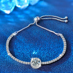 Sterling Silver Moissanite Starry Bracelet