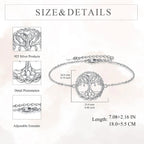 925 Sterling Silver Tree Bracelet 