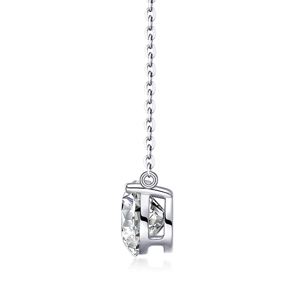 Love Of Time - 2-carat Moissan Diamond S925 Sterling Silver And Platinum-plated Pendant