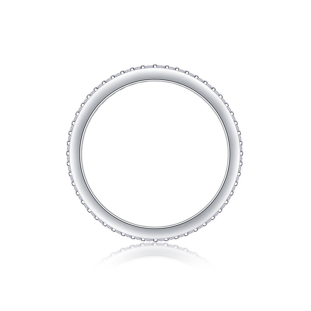 Light Up The Moments - Moissanite S925 Sterling Silver And Platinum-plated Diamond