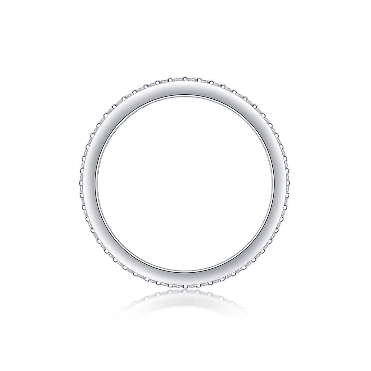 Light Up The Moments - Moissanite S925 Sterling Silver And Platinum-plated Diamond