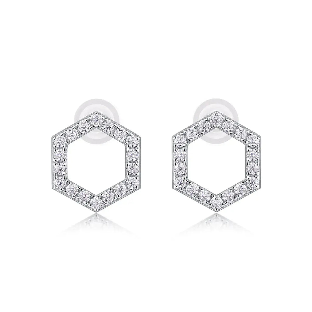 Empowering The Future – Fashionable, Trendy and Affordable Moissanite Stud Earrings in S925 Sterling Silver, Platinum Plated NP Collection