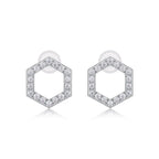 Empowering The Future – Fashionable, Trendy and Affordable Moissanite Stud Earrings in S925 Sterling Silver, Platinum Plated NP Collection