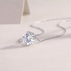 Simple Pleasure - 2-carat Moissanite S925 Sterling Silver And Platinum Plating