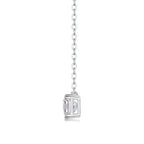 1Eternal - A Fashionable And Luxurious Diamond Jewelry Pendant Set With Square Moissanite S925 Sterling Silver NP Collection