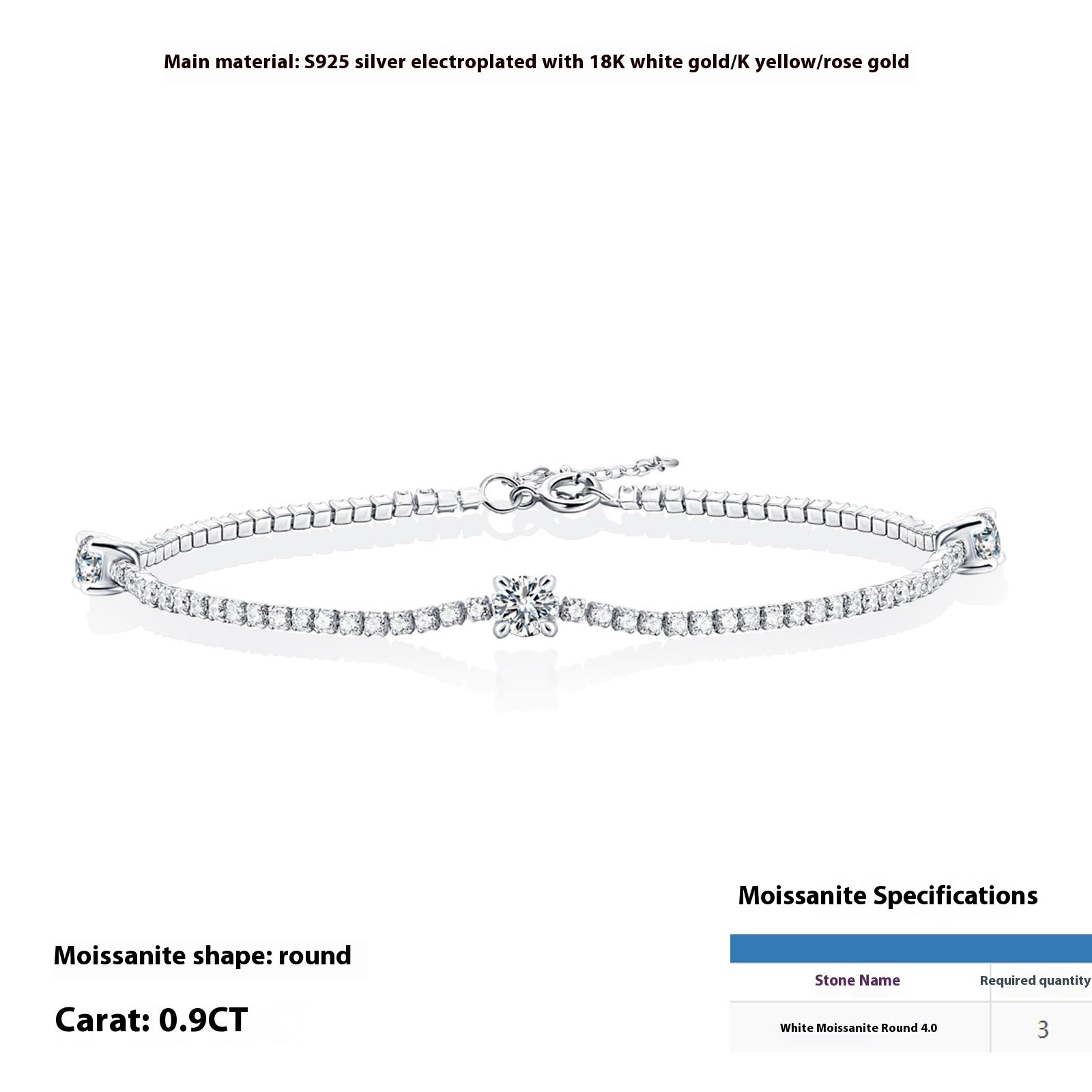 Square Candy Fashion Bracelet