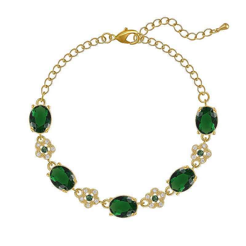 High-grade Design Exquisite Design Emerald Bracelet