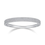 Set With Top-quality Moissanite, This Luxurious And Fashionable Light Luxury Jewelry Silver Bracelet Is Made Of S925 Silver Electroplated With Platinum NP Collection