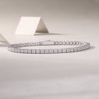 Piano Poet - Mosan Diamond S925 Silver Bracelet Rivaling Natural Diamonds