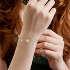 Sunflower Bracelet/Anklet 925 Sterling Silver