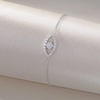 1Wishing Elf Luxury Fashion Mosan Diamond S925 Silver Bracelet NP Collection