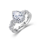 Luxury Waterdrop Moissanite Ring Fashionable And Versatile