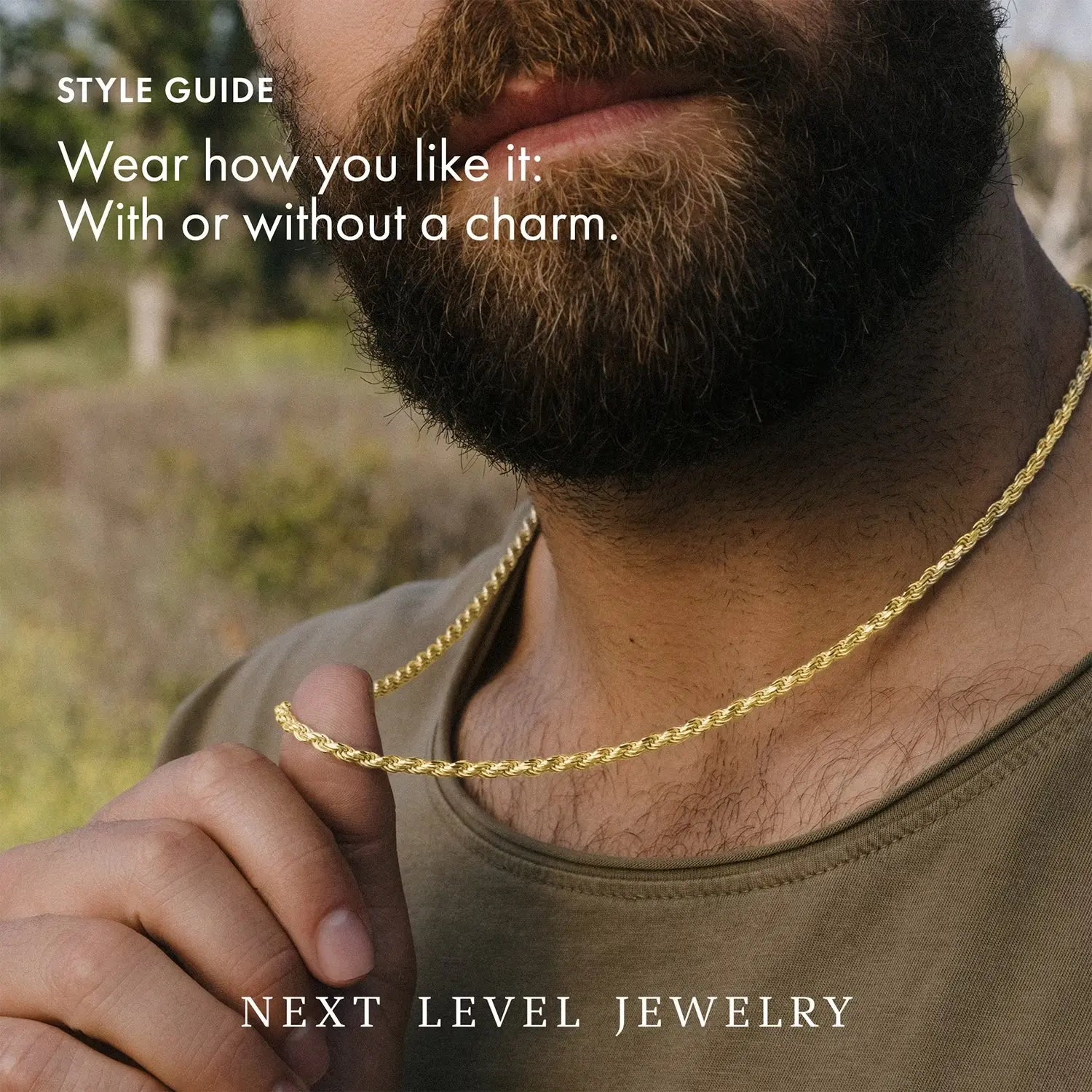 Solid 14K Gold Vermeil Sterling Silver Rope Diamond-Cut Necklace 