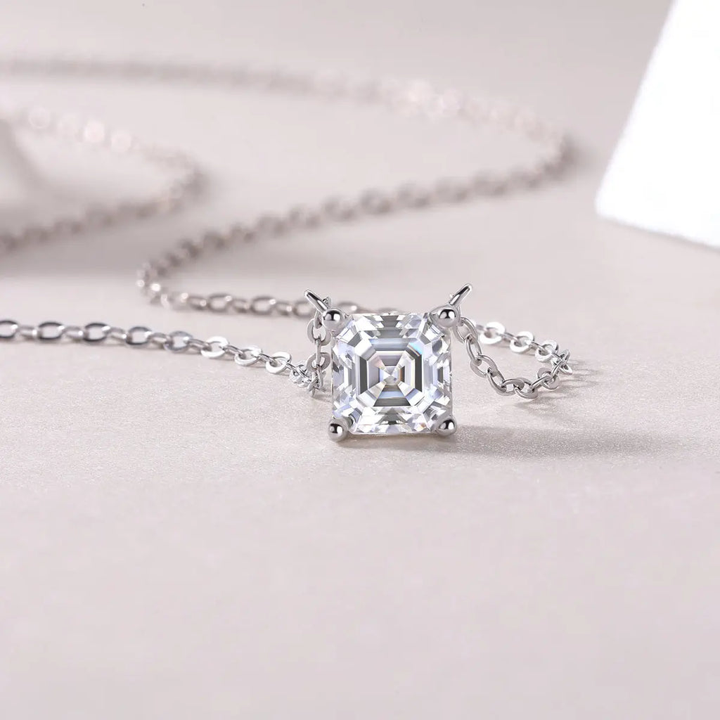1Eternal – Fashionable & Luxurious Moissanite Necklace, S925 Sterling Silver - N&P Colletion