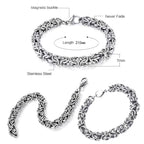 Vintage Braided Titanium Steel Bracelet