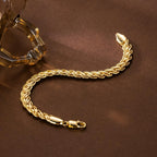 14K Gold Braided Bracelet