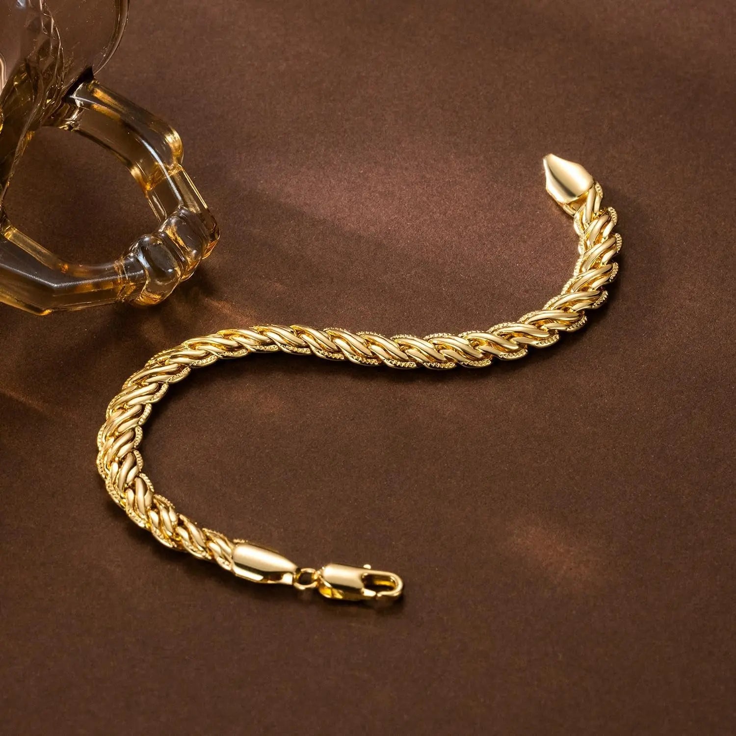 14K Gold Braided Bracelet