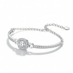 1 Carat Moissanite Square Bag Bracelet 925 Sterling