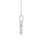 1Double Ring Combination Diamond Jewelry Piece Set with Moissanite S925 Sterling Silver and Platinum-Plated Pendant