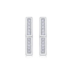 State Of Mind - Moissanite S925 Sterling Silver And Platinum-plated Stud Earrings