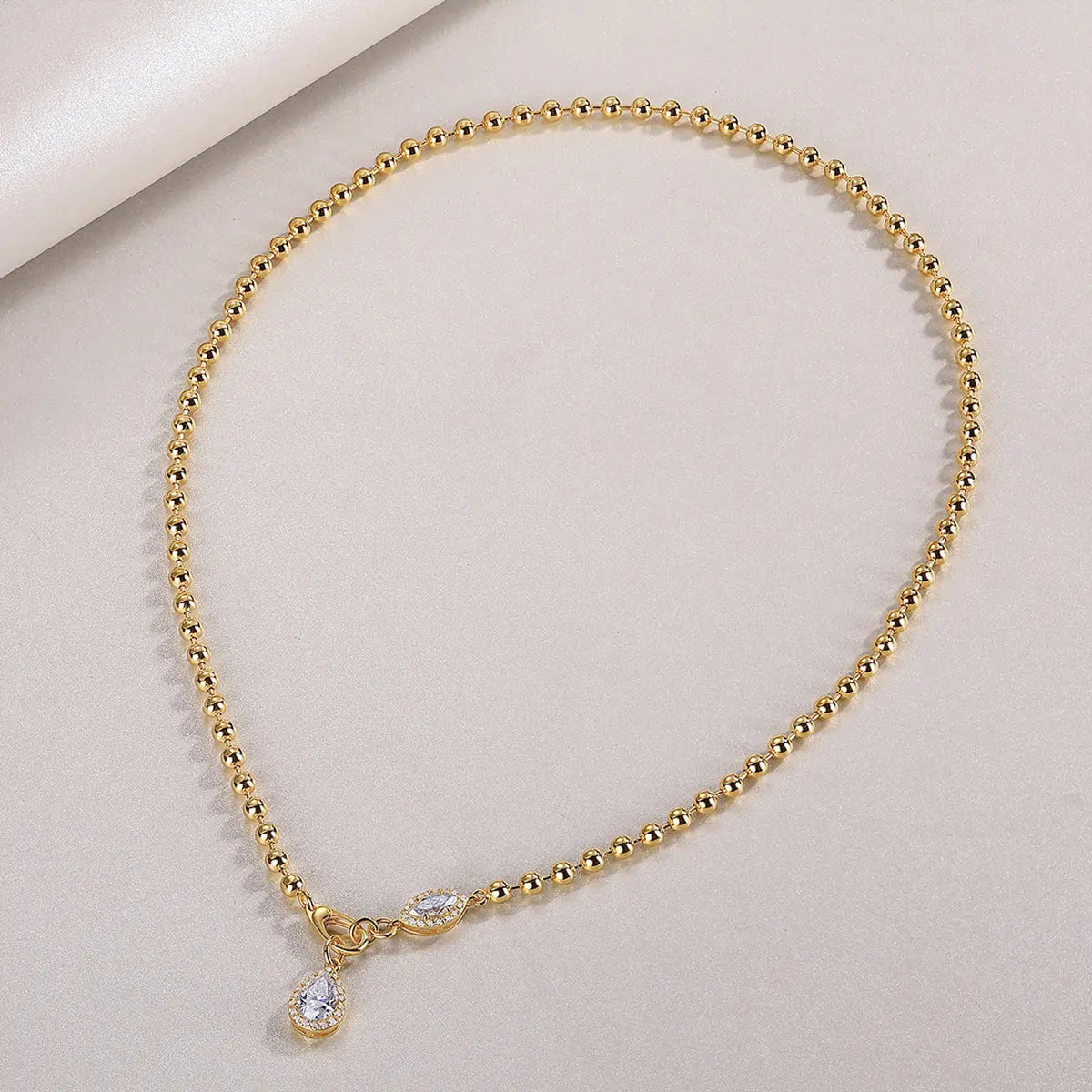 Fashionable Moissanite Pendant Jewelry Set – S925 Sterling Silver with Gold-Plated Diamond Accent NP Collection