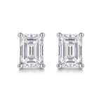 Moissanite Diamond Stud Earrings Studs with Moissanite Diamond Silver