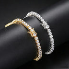 Moissanite Tennis Bracelet 14K Gold Plated D Color VVS1 