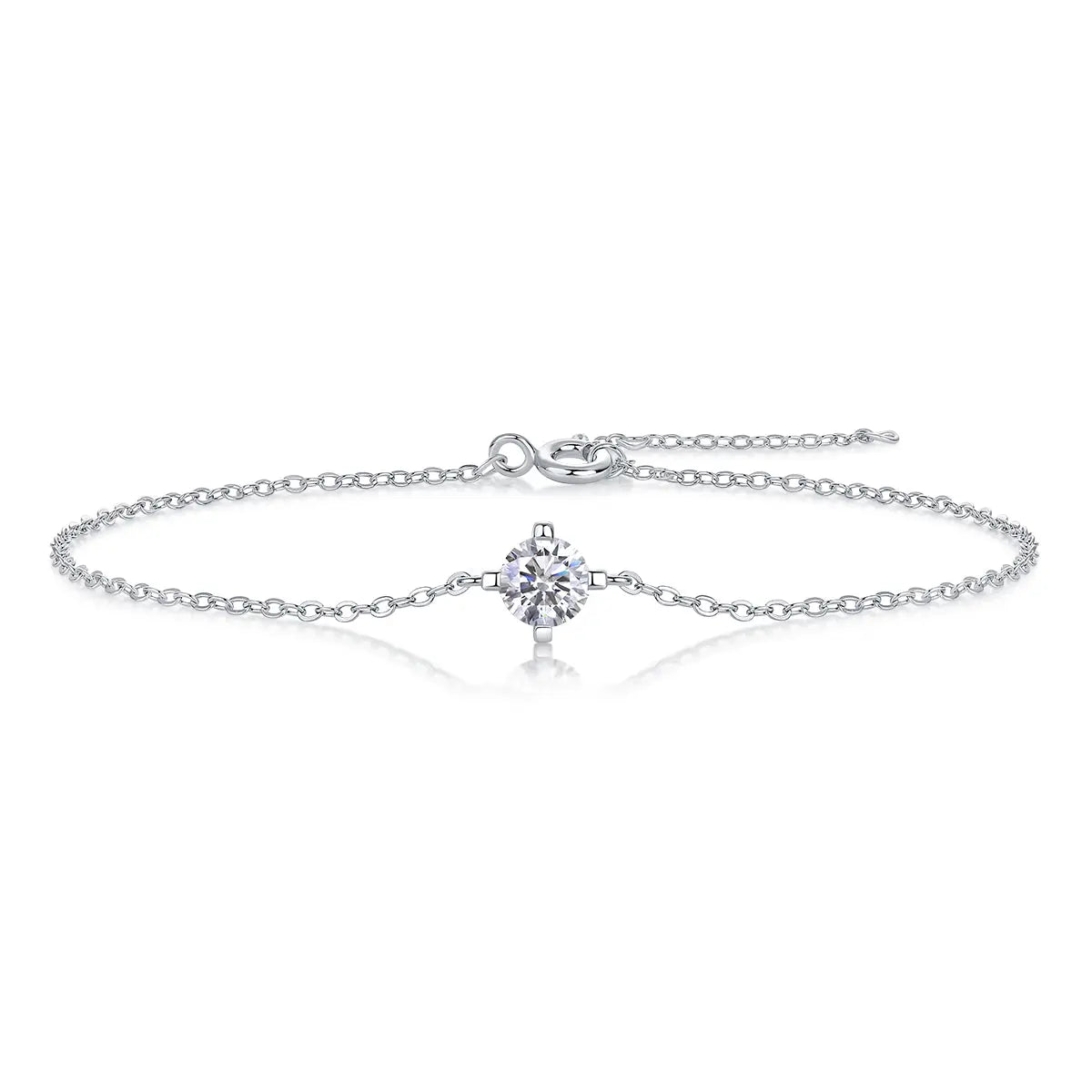 Cross-Linked Bracelet – Luxurious Light Luxury Moissanite S925 Silver-Plated Platinum Jewelry NP Collection