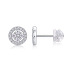 Silver Osmanthus - Moissanite S925 Sterling Silver And Platinum-plated Stud Earrings