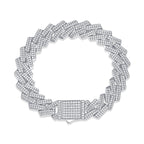 Moissanite Fashion S925 Silver Keel Bracelet
